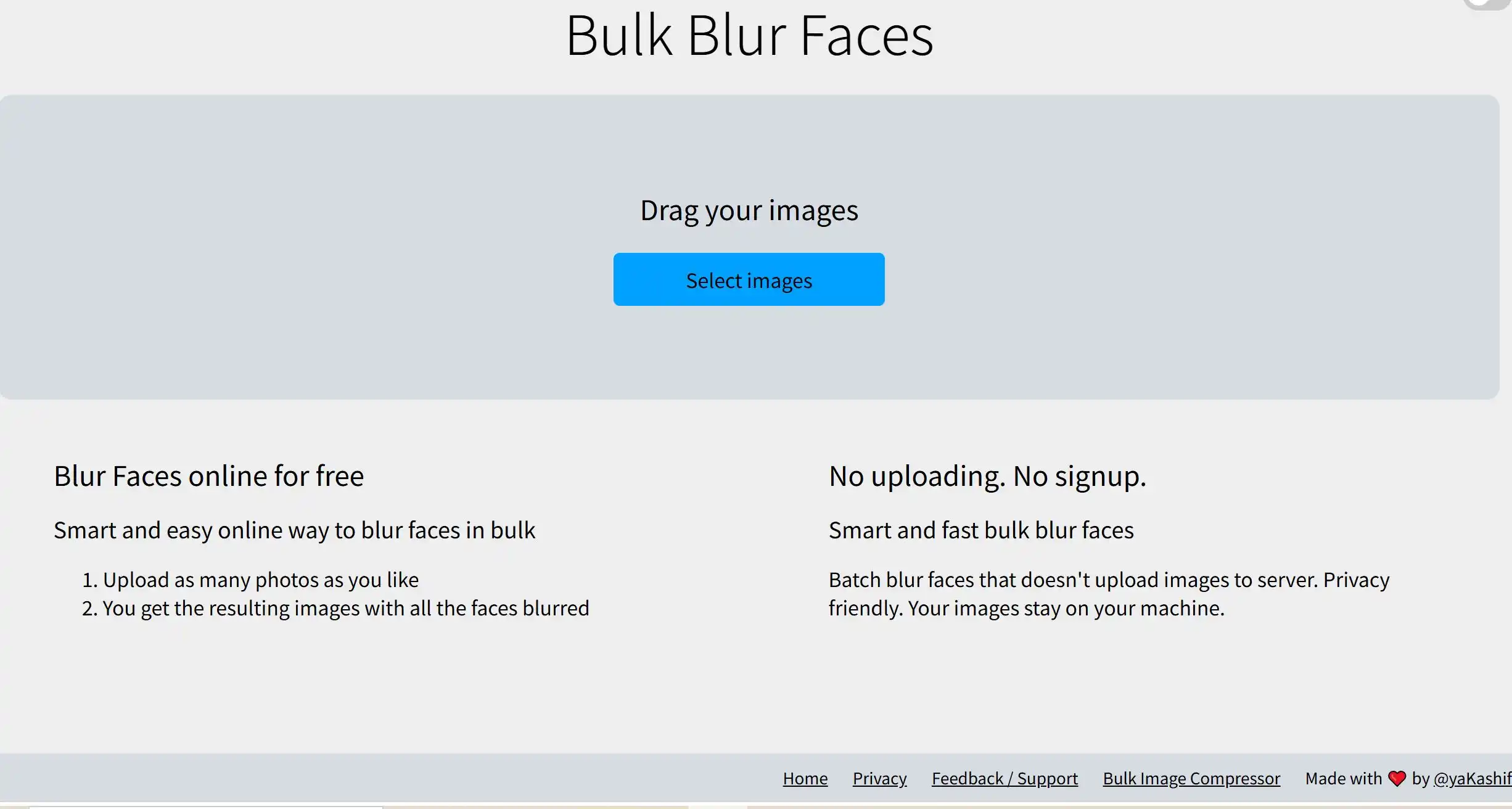 Blur Faces人像你模糊在线工具